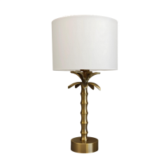 Almin Pirinç Döküm  Eskitme Gold Abajur