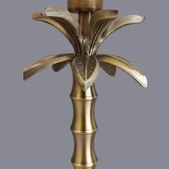 Almin Pirinç Döküm  Eskitme Gold Abajur