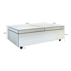 Coffee Table Bar Luxury Orta Sehpa 120x75 cm