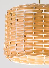 El Dokuması Rattan Sarkıt Avize - 1628