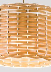 El Dokuması Rattan Sarkıt Avize - 1628