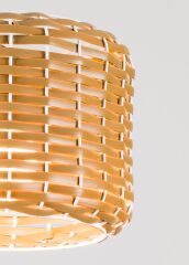 El Dokuması Rattan Sarkıt Avize - 1628