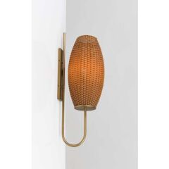 El Dokuması Rattan Aplik Kahverengi