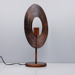 Annular Dekoratif Abajur Krom