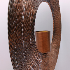 Annular Dekoratif Abajur Krom