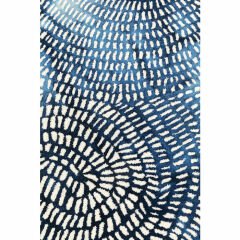 Stamp Blue Yün Halı 170x240 cm