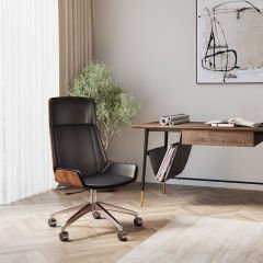 Rouven Siyah Ofis Sandalyesi