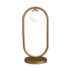 Teslen Eskitme Gold Masa Lambası