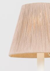 İp Detaylı Metal Abajur