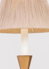 İp Detaylı Metal Abajur