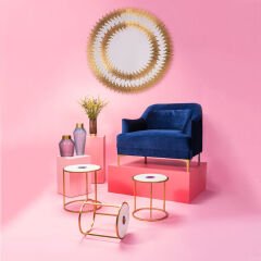 Mirror Solare Gold Ayna 132 cm