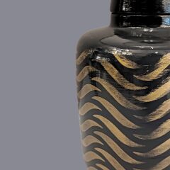 Hendy Gold Detaylı Koyu Gri Abajur