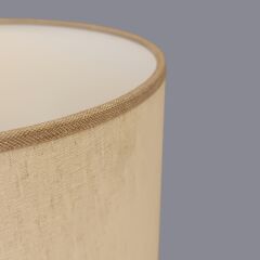 Hendy Gold Detaylı Koyu Gri Abajur