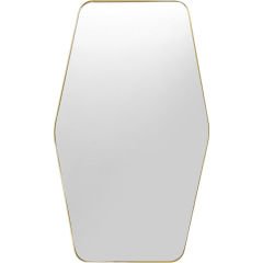 Shape Hexagon Brass Konsol Aynası