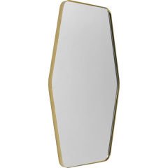 Shape Hexagon Brass Konsol Aynası