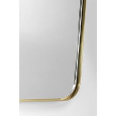 Shape Hexagon Brass Konsol Aynası