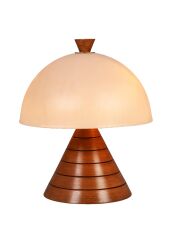 Bevel Konik Polyester Abajur Kahverengi