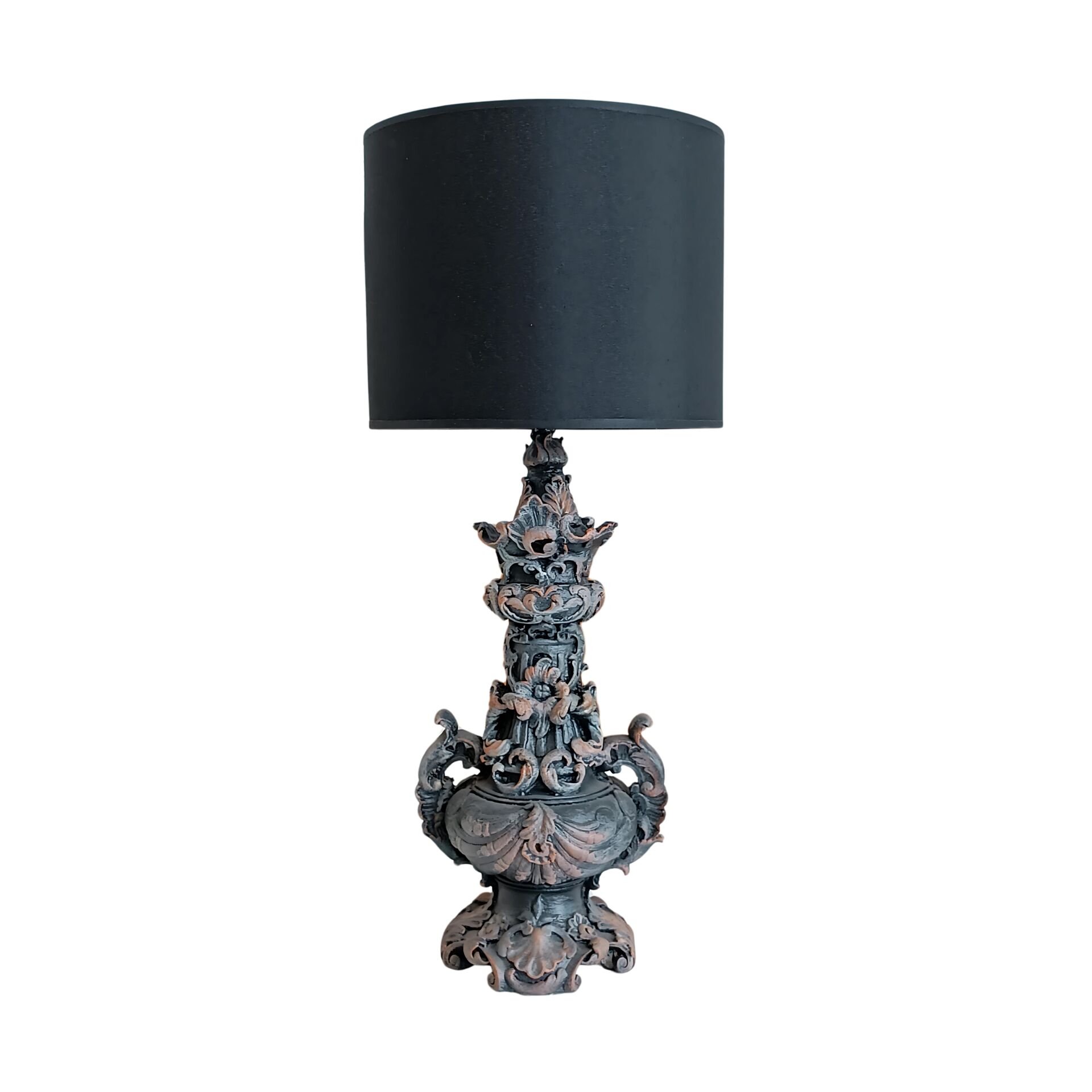 Sesta Eskitme Gri Abajur