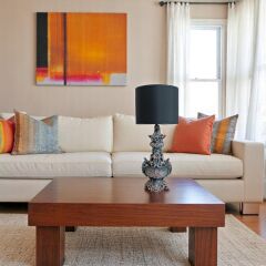 Sesta Eskitme Gri Abajur