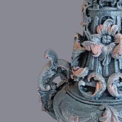 Sesta Eskitme Gri Abajur