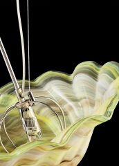 Cam Detaylı Şemsiye Sarkıt Avize Yeşil