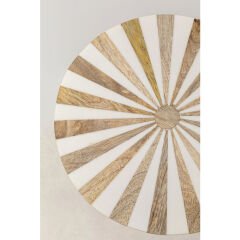 Side Table Domero Cirque Gold White Sehpa