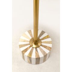 Side Table Domero Cirque Gold White Sehpa