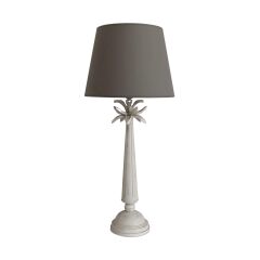 Derla Beyaz Eskitme Abajur