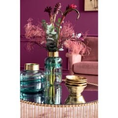 Positano Belly Yeşil Vazo 28cm