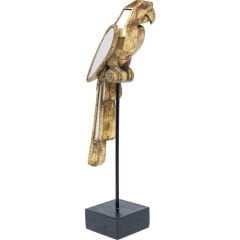 Mirrored Parrot Poliresin Dekoratif Obje