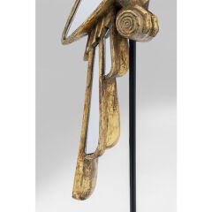 Mirrored Parrot Poliresin Dekoratif Obje