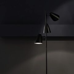 Luxor 3 Oynar Başlıklı Siyah Lambader