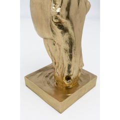 Horse Face Gold Dekoratif Obje