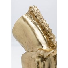 Horse Face Gold Dekoratif Obje