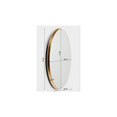 Mirror Jetset Oval Gold Ayna 94x64 cm