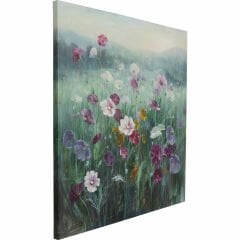 Pastell Flowers Kanvas Tablo 120x120cm