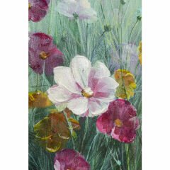 Pastell Flowers Kanvas Tablo 120x120cm