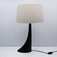 Curve Polyester Abajur Siyah