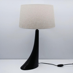 Curve Polyester Abajur Siyah