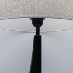 Curve Polyester Abajur Siyah