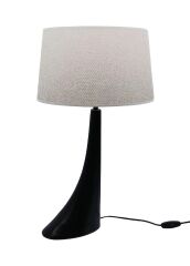 Curve Polyester Abajur Siyah